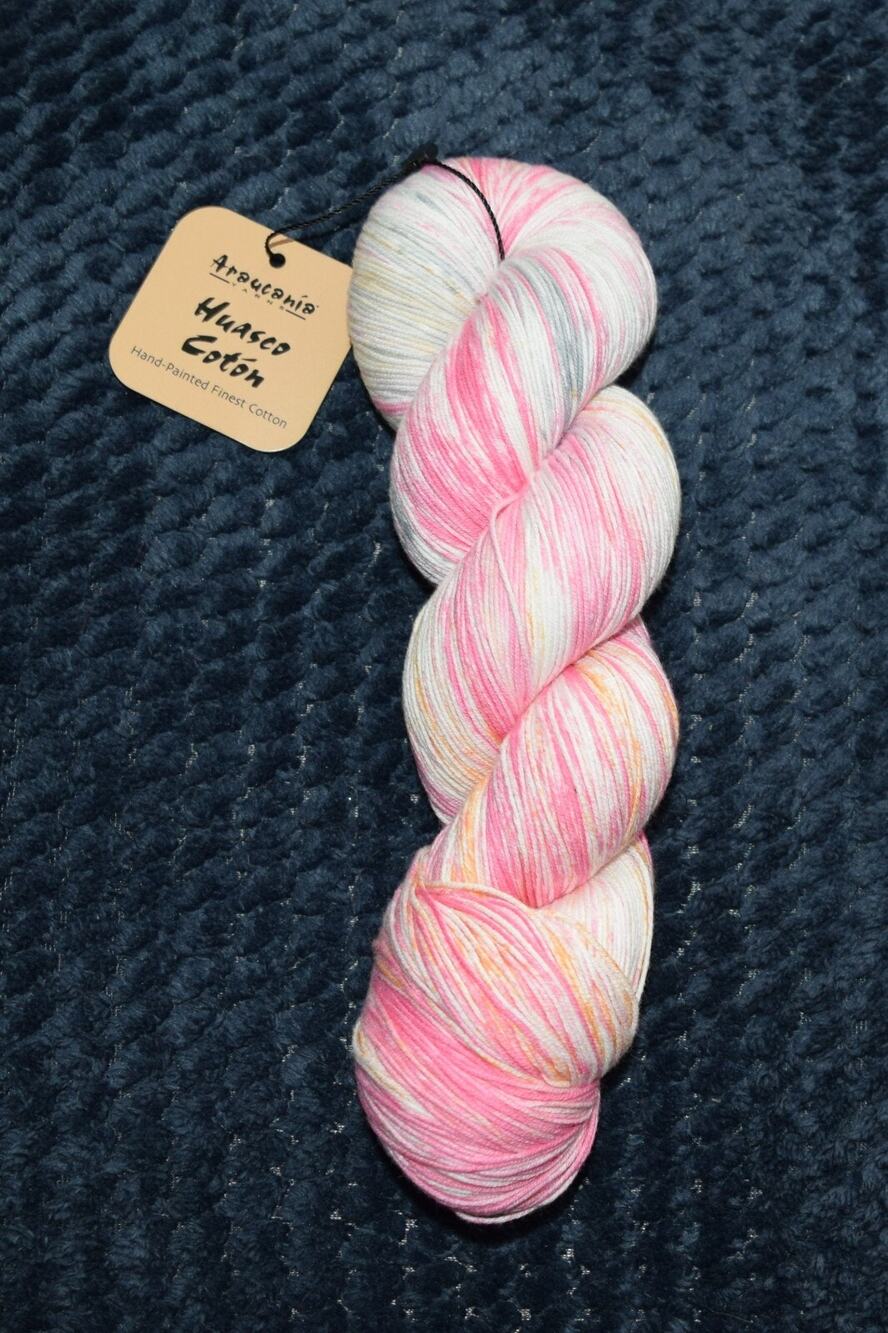 Huasco Coton yarn from Araucania hand -painted Finest cotton 100 gr /481 yds